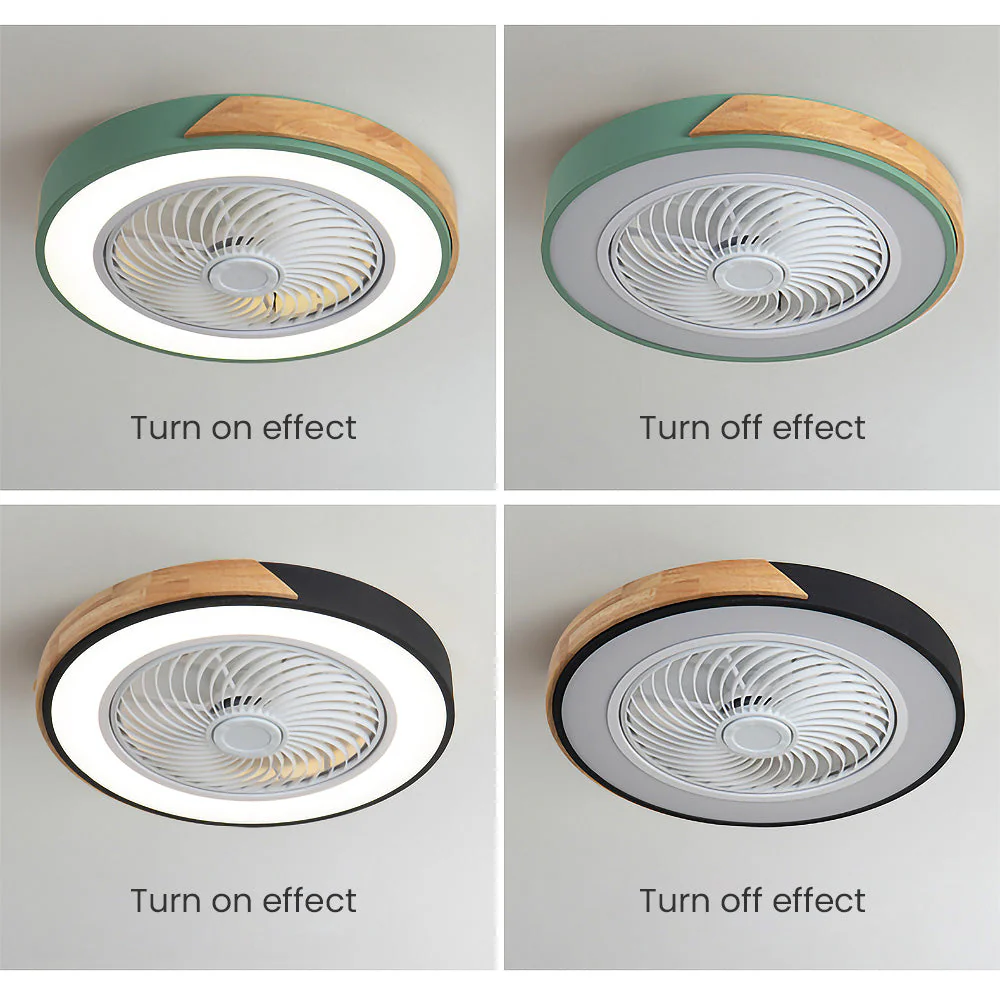 Ventilador de techo ArborLux Timber con luz LED de bajo consumo energético