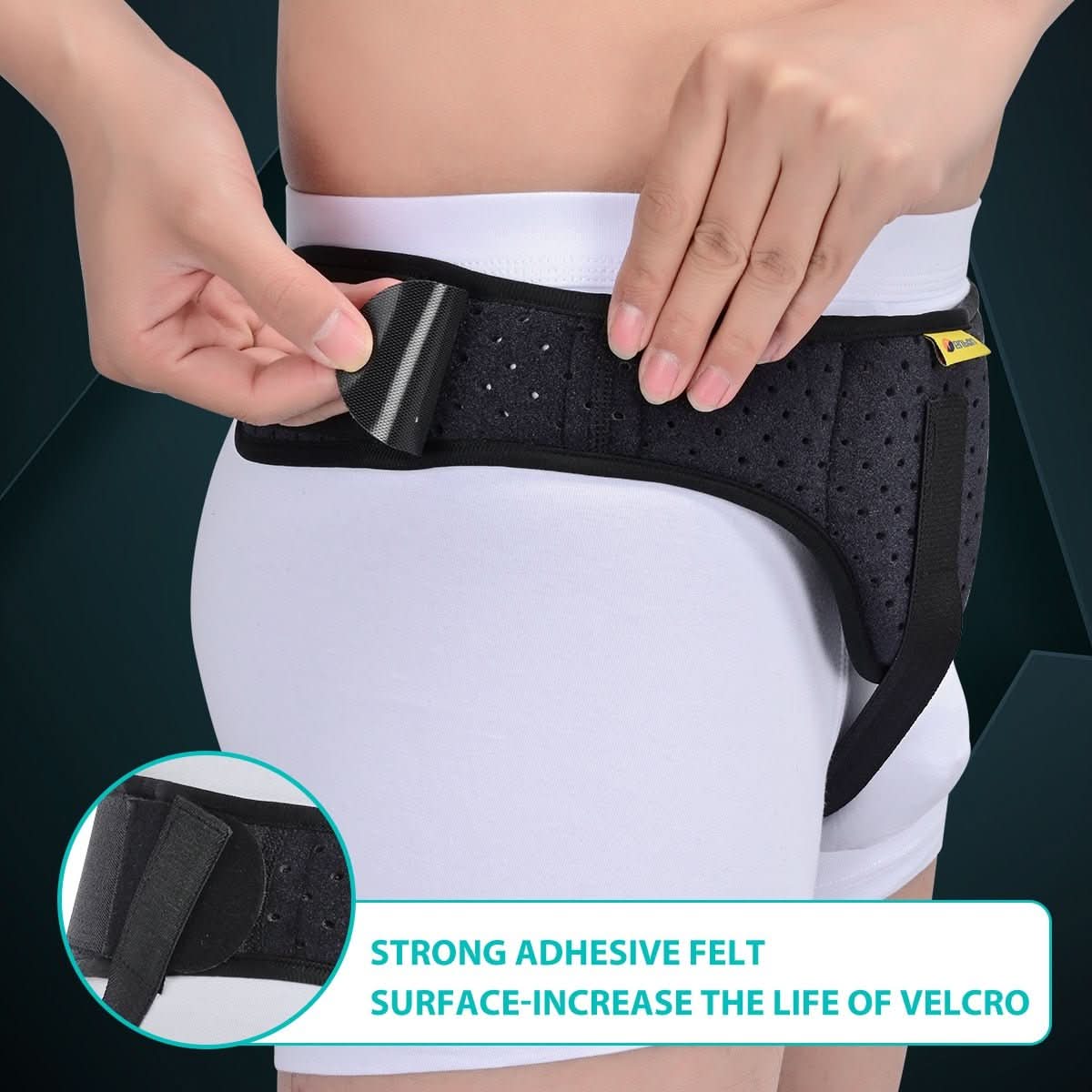 GROINRELIEF – Faja de soporte para hernia inguinal para alivio del dolor