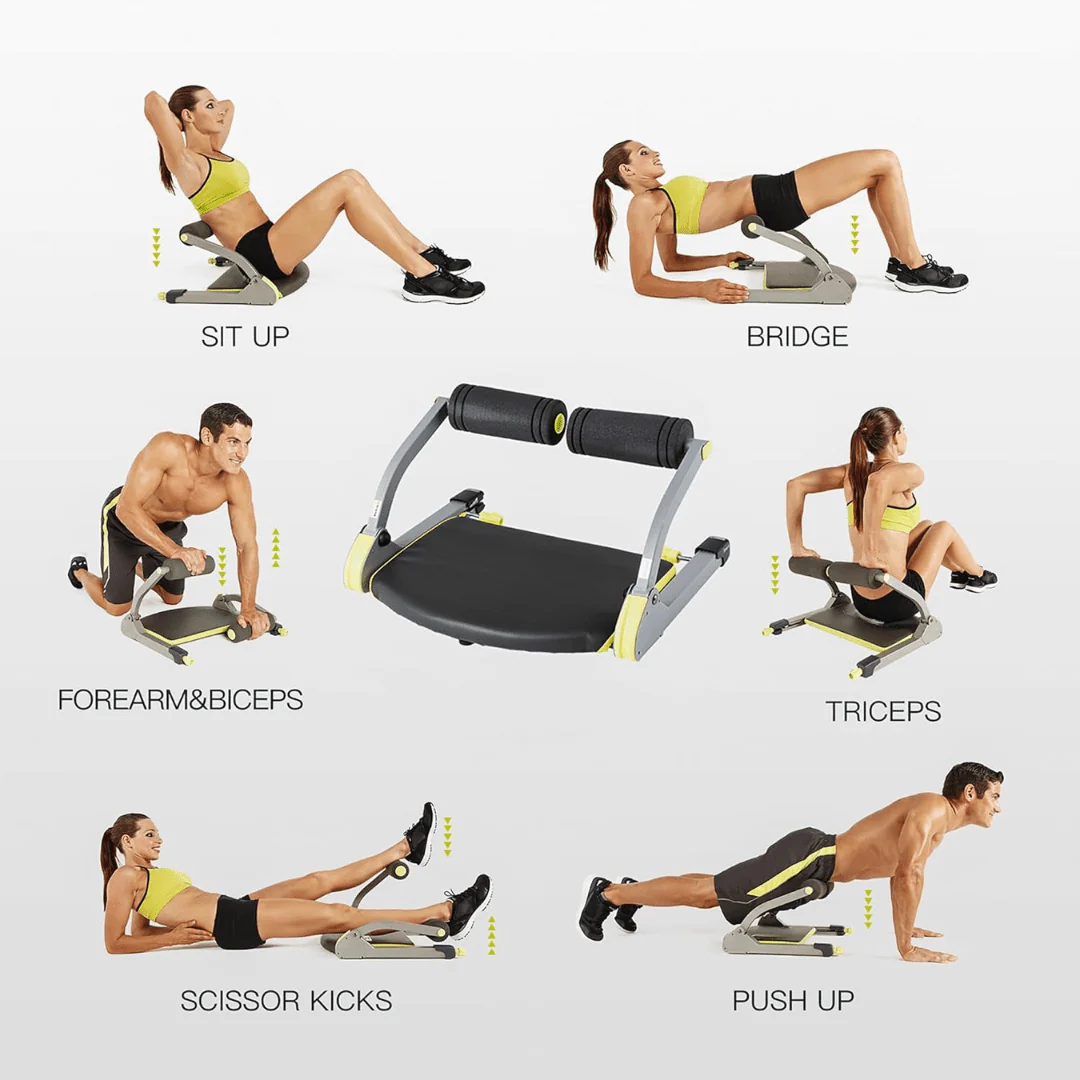 Coremax – Entrenador AB Crunch compacto para un entrenamiento efectivo de abdominales