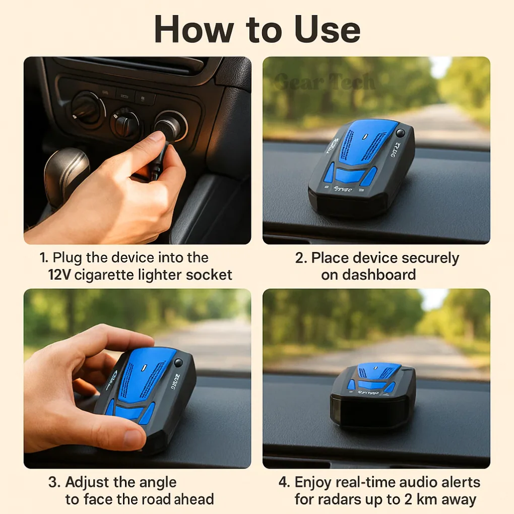 Detector de radar AstraScan Pro Reino Unido para alertas de cámaras de velocidad