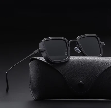 Gafas de sol polarizadas steampunk AstraForge con montura de metal