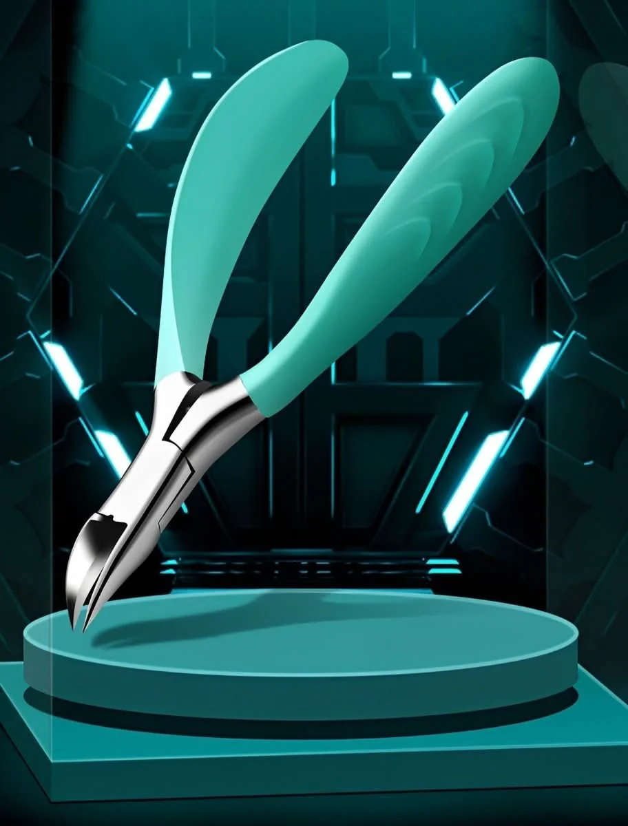 Cortauñas premium para uñas de los pies para personas mayores – Cortauñas ergonómico de acero inoxidable