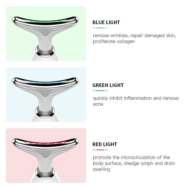 Serenetouch – Dispositivo de masaje facial 3 en 1 con fototerapia, vibración y función de calor