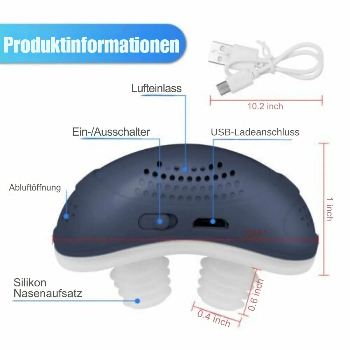 MICROBREATH – Dispositivo CPAP compacto contra el ronquido y la apnea del sueño