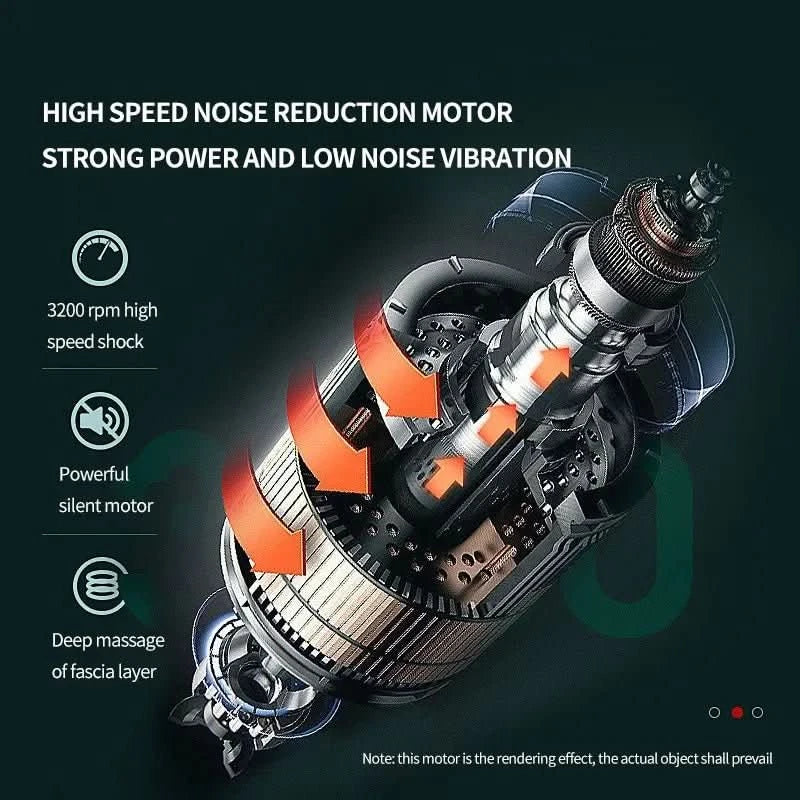 PowerPulse Pistola de Masaje – Pistola de Masaje Portátil para la Regeneración Muscular