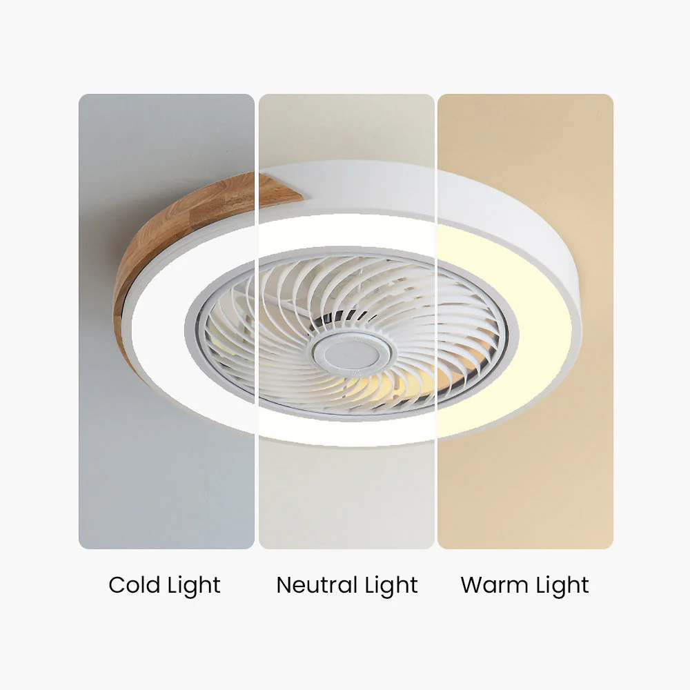 Ventilador de techo ArborLux Timber con luz LED de bajo consumo energético
