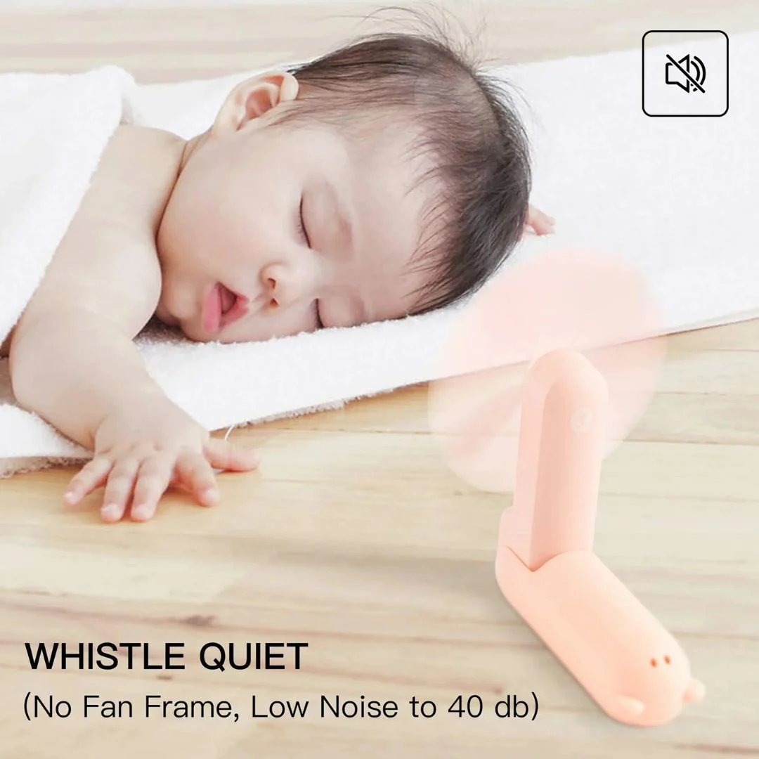 Ventilador Mini de Viaje 3 en 1 BreezyGo con LED y Alimentación USB