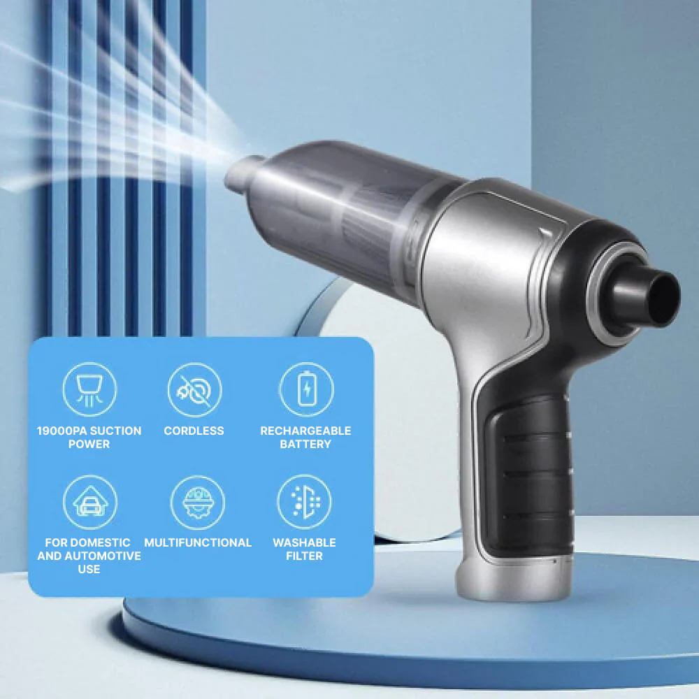 Aspiradora de Mano Inalámbrica AeroPulse para Hogar y Coche