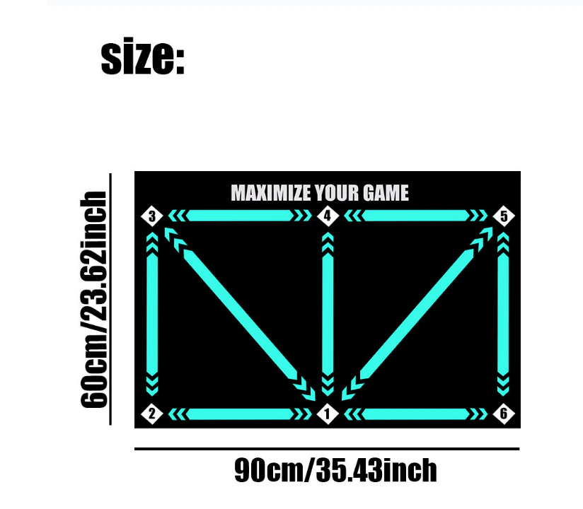 FootMaster Alfombra de entrenamiento de fútbol antideslizante – Perfecta para un entrenamiento efectivo en casa