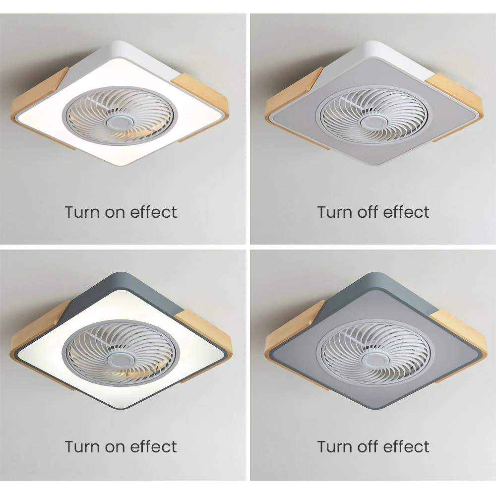 Ventilador de techo ArborLux Timber con luz LED de bajo consumo energético