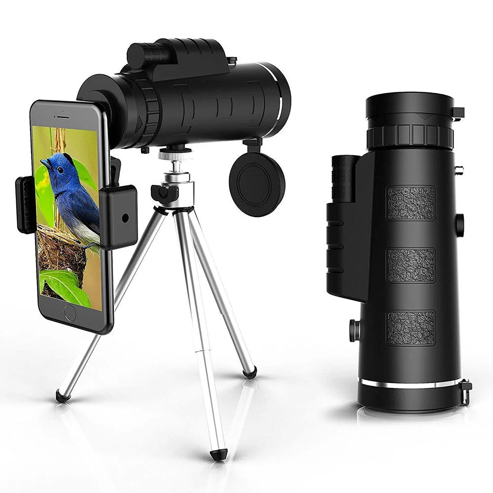 AstraView Pro Monocular 10x Impermeable Soporte para Teléfono Trípode