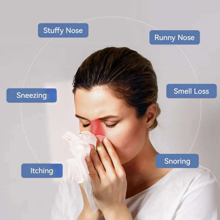 AuroraNose Terapia de Luz Roja para Alivio de la Rinitis Alérgica