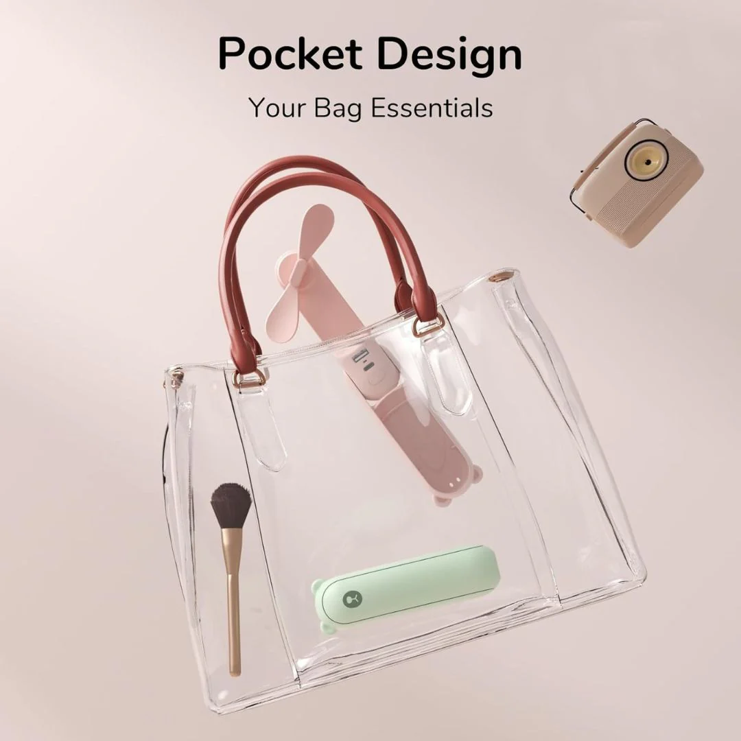 Ventilador Mini de Viaje 3 en 1 BreezyGo con LED y Alimentación USB