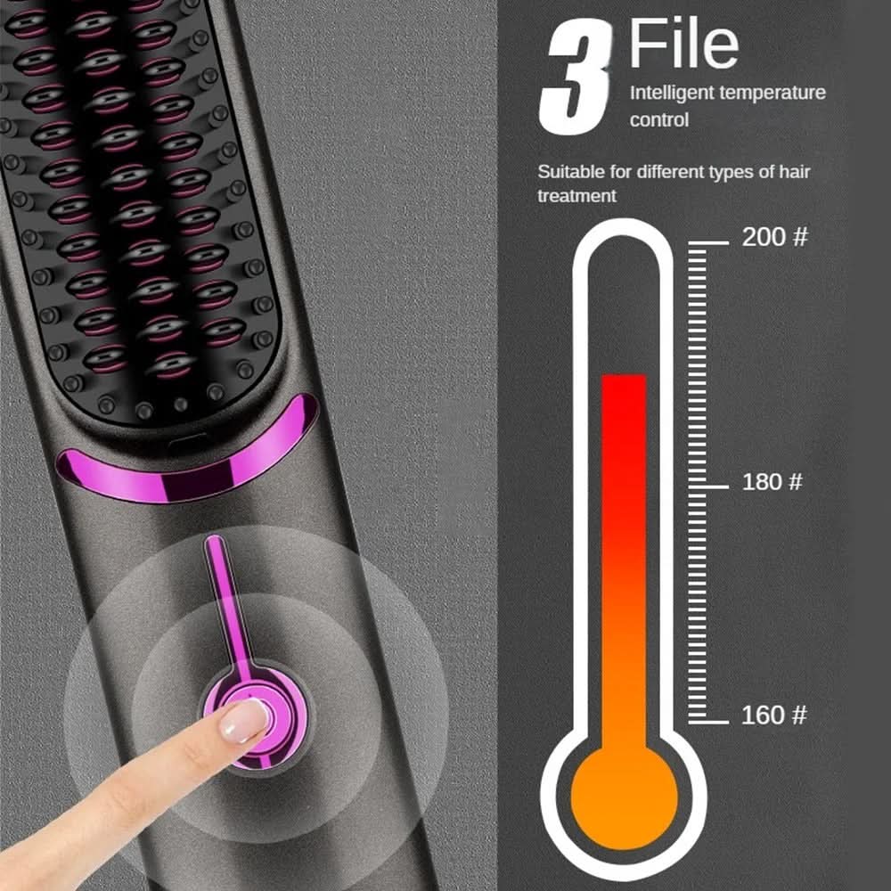 Tima Styler – Estilizador de cepillo alisador inalámbrico para cabello liso en cualquier lugar