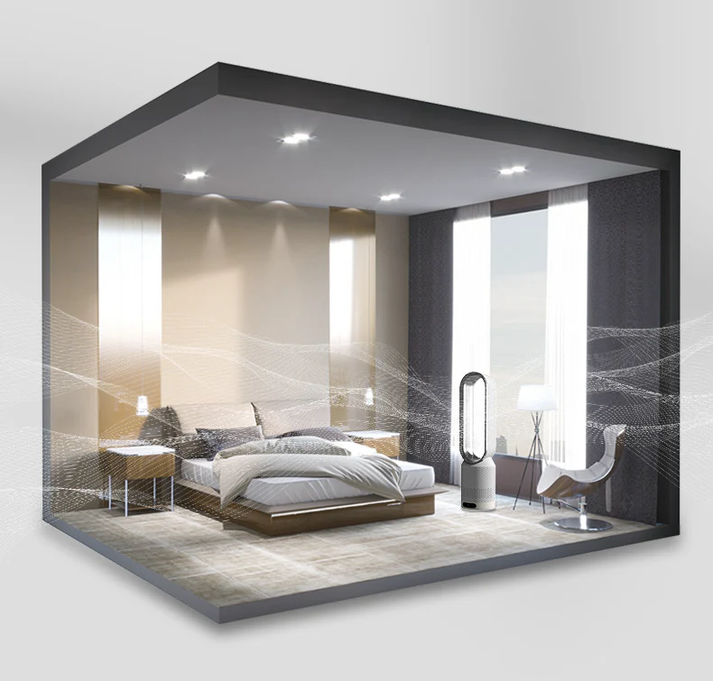 Brisa | Ventilador silencioso 3 en 1 sin aspas, enfriador y purificador de aire