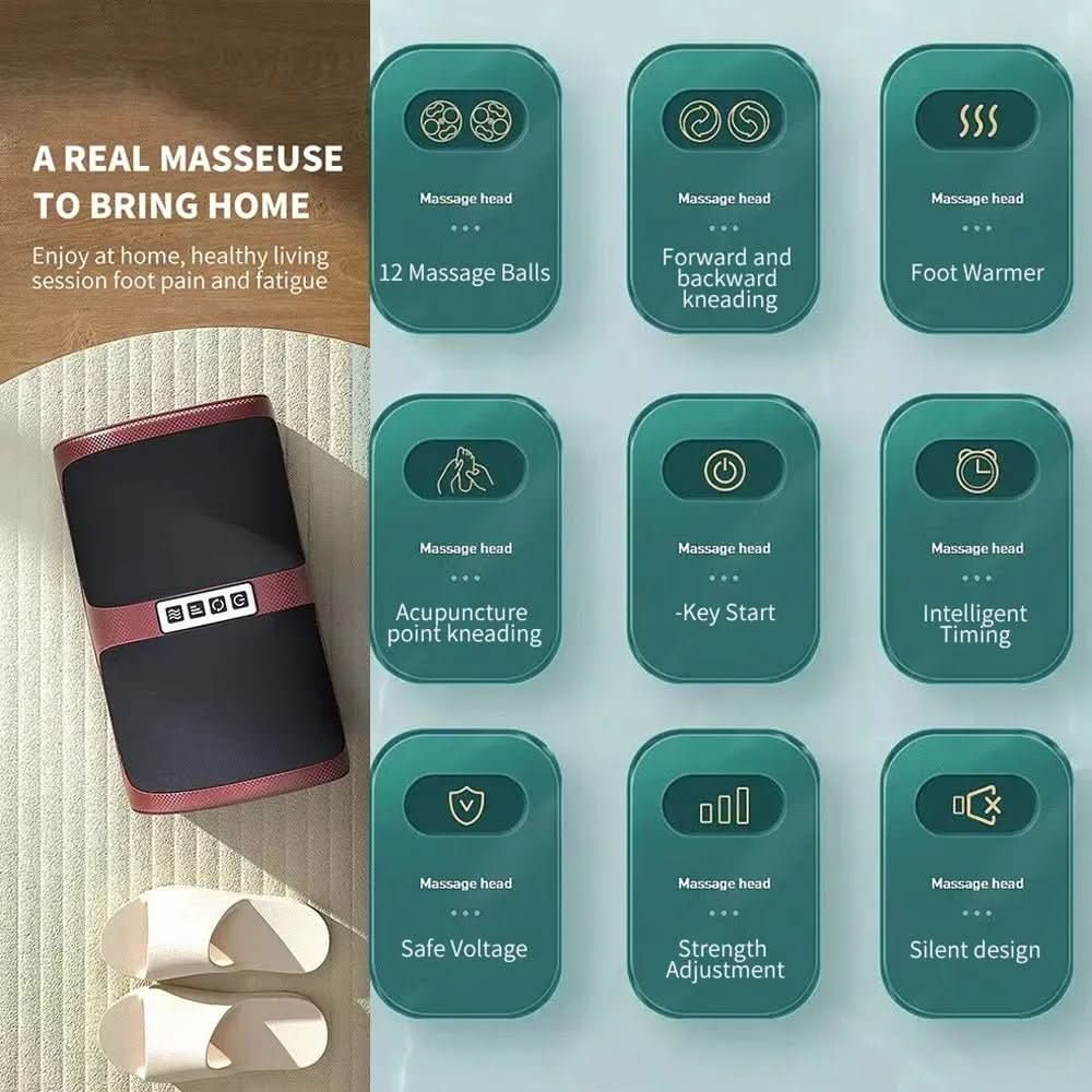 Soothestep – Masajeador de pies Shiatsu de lujo con función de calor | 12 bolas de masaje 3D y temporizador