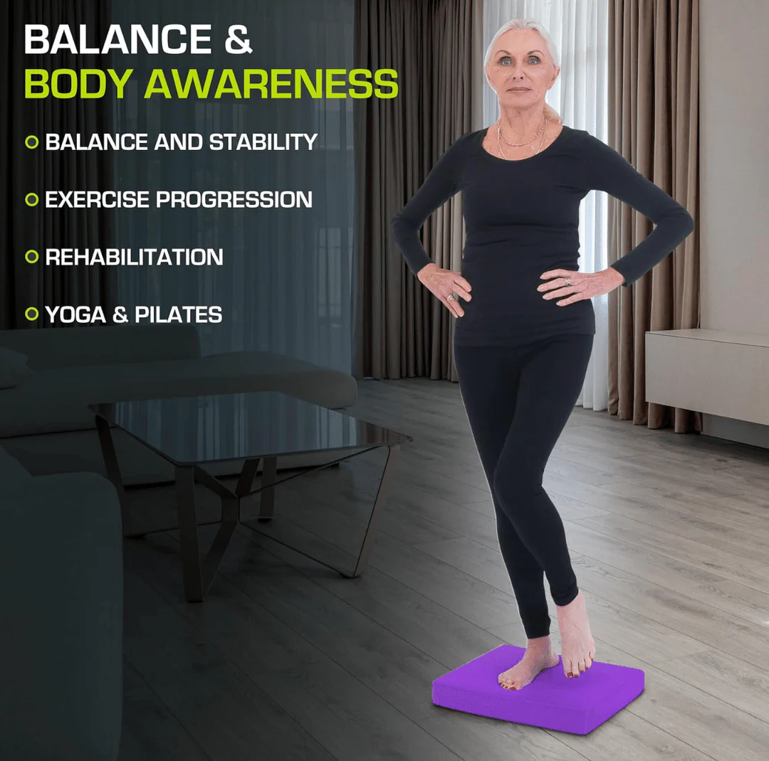 BalancePro – Alfombrilla de espuma antideslizante para yoga y entrenamiento de estabilidad