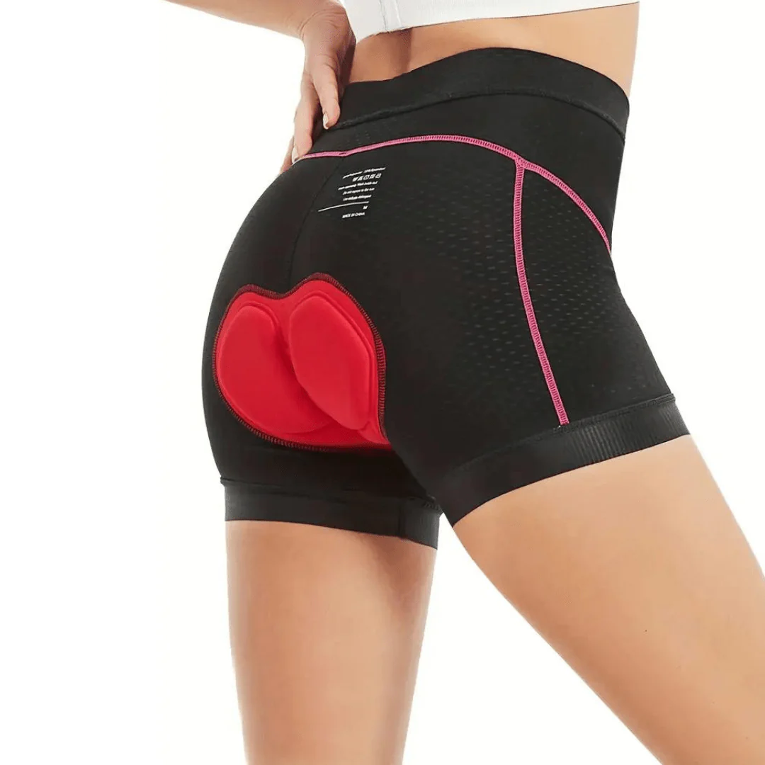 PEDALUX – Pantalones cortos de ciclismo para mujer con acolchado de gel 4D