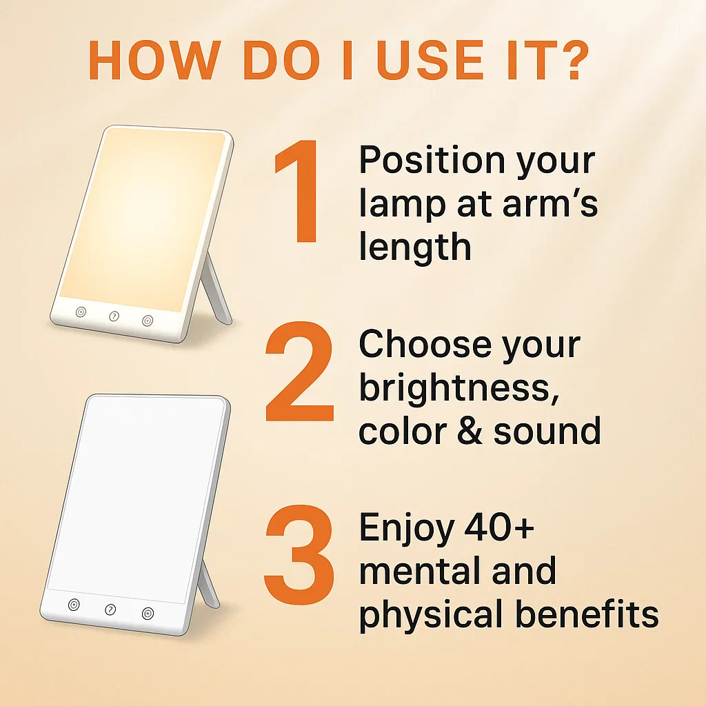 BrightMorn Luz SAD | Terapia de luz para el estado de ánimo y la energía