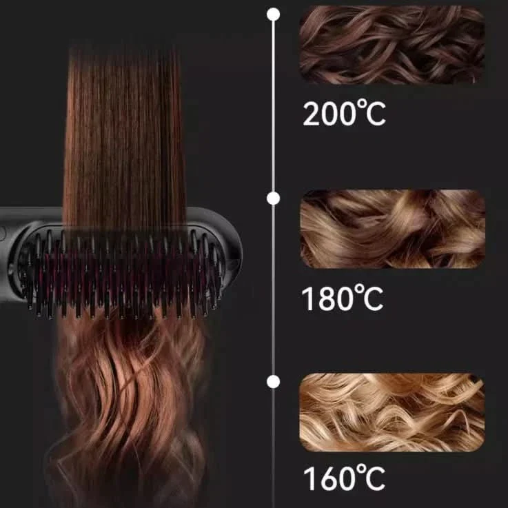 Tima Styler – Estilizador de cepillo alisador inalámbrico para cabello liso en cualquier lugar