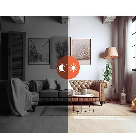 Cámara de seguridad WiFi inteligente Auronis 1080p para monitoreo interior y exterior con carcasa resistente a la intemperie