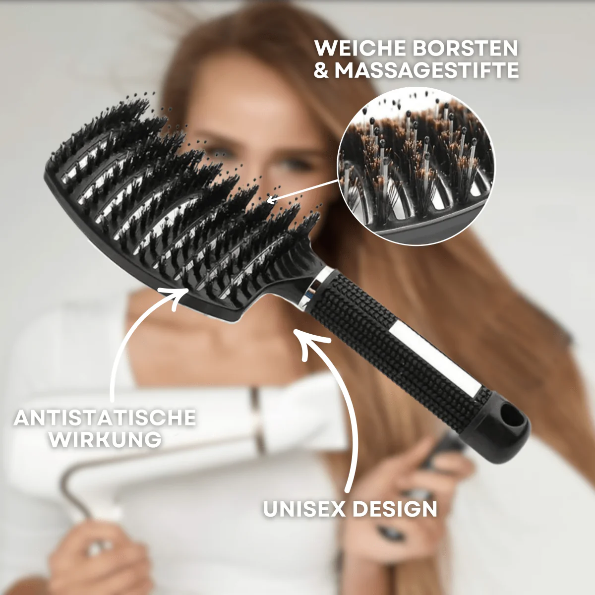 Cepillo Mágico – Cepillo para el cabello sin dolor para brillo y cabello saludable