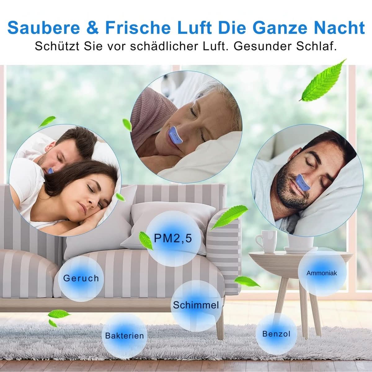 MICROBREATH – Dispositivo CPAP compacto contra el ronquido y la apnea del sueño