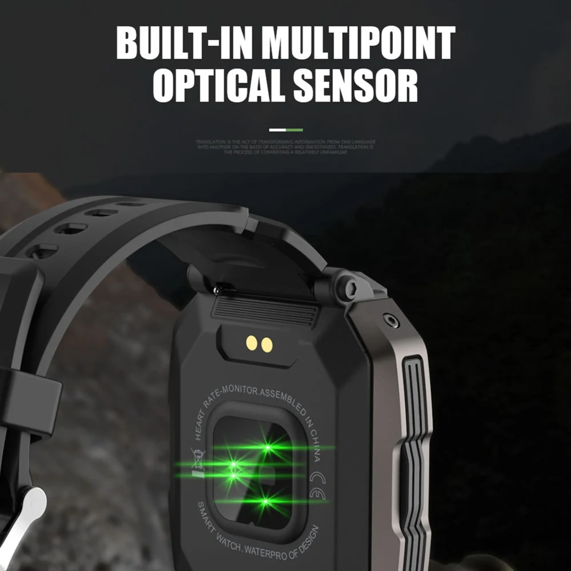 Reloj inteligente militar táctico Aegis con batería extendida