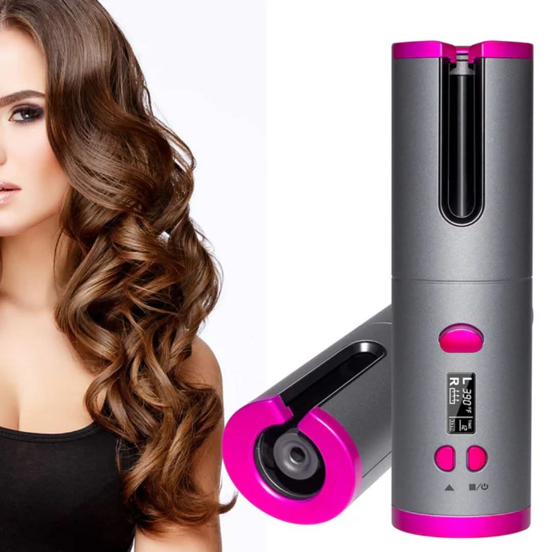 Curlmaster Rizador Automático Inalámbrico – Rizador Sin Cable para Rizos Perfectos