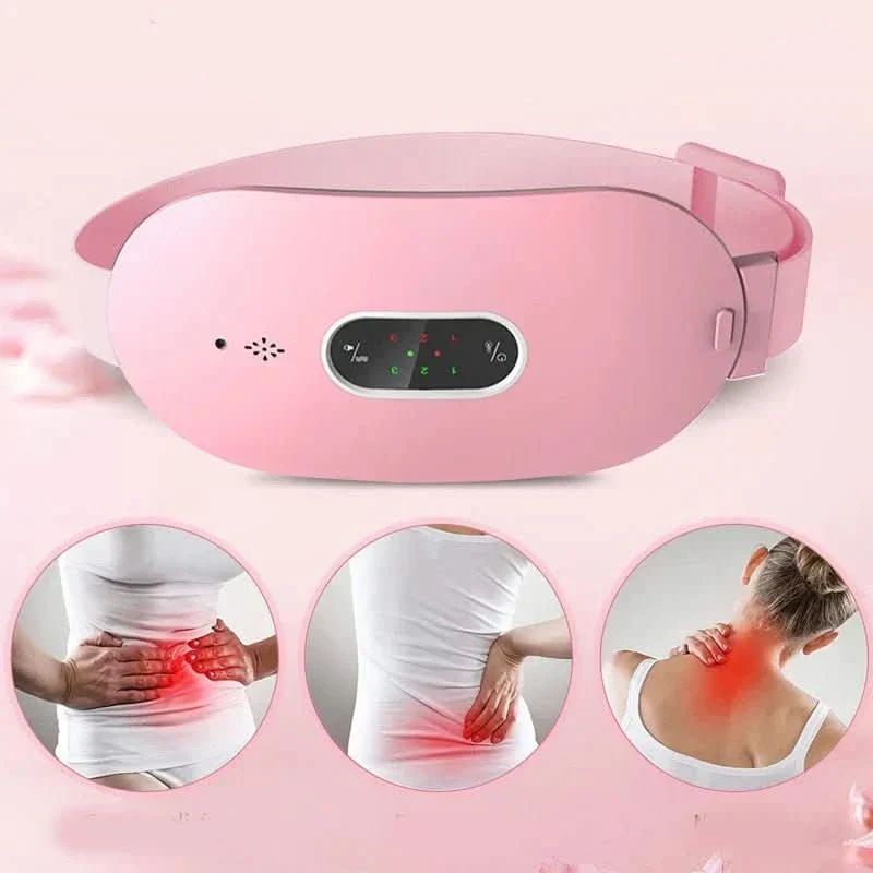 Relaxease Almohadilla Portátil de Masaje y Calefacción – Alivio para Menstruación y Dolor Abdominal con Calor de Grafeno y Masaje Vibratorio