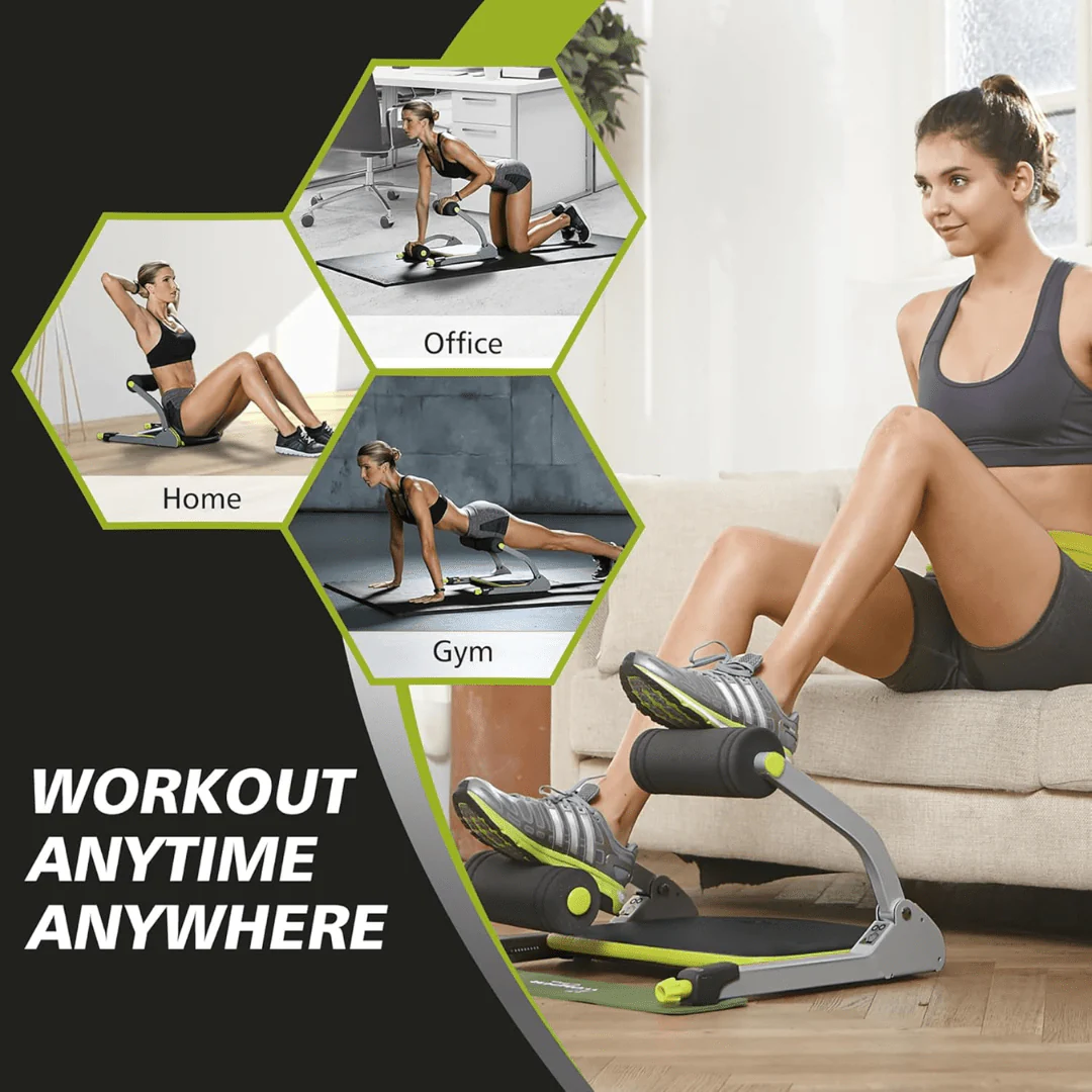 Coremax – Entrenador AB Crunch compacto para un entrenamiento efectivo de abdominales