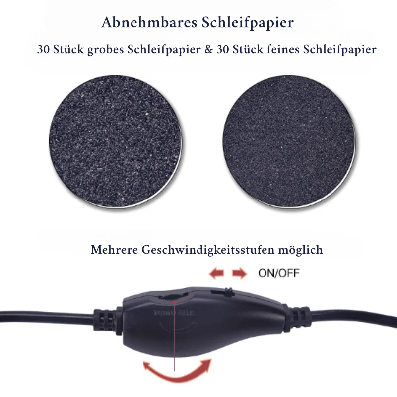 Smoothfeet – Lima eléctrica para pedicura para un cuidado de pies suave y efectivo