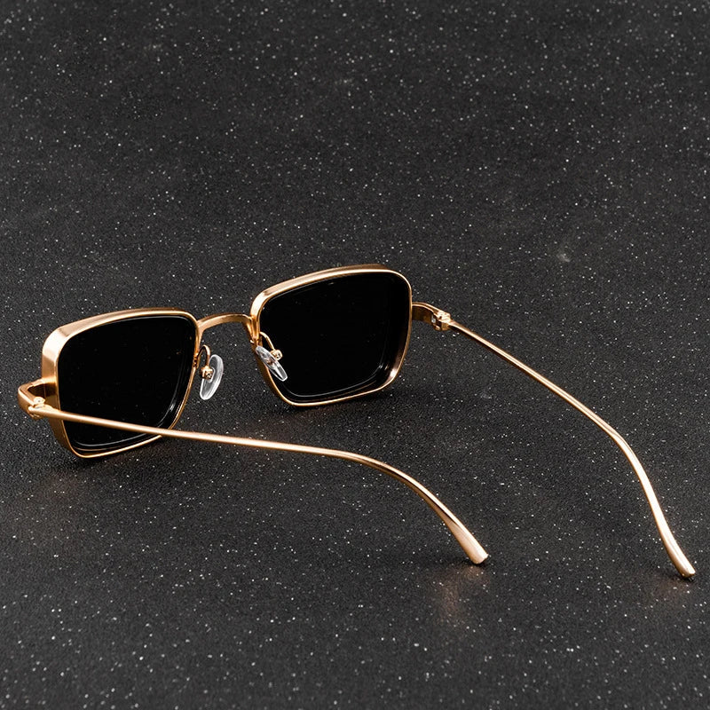 Gafas de sol polarizadas steampunk AstraForge con montura de metal