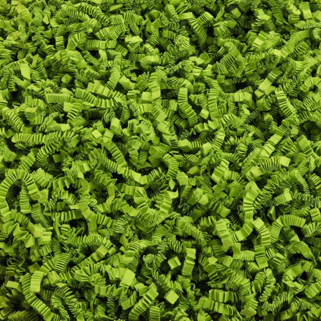 Light Green Crinkle Paper Filler �C Premium Gift Basket Filler & Shredded Paper for Gifts | Made in USA
