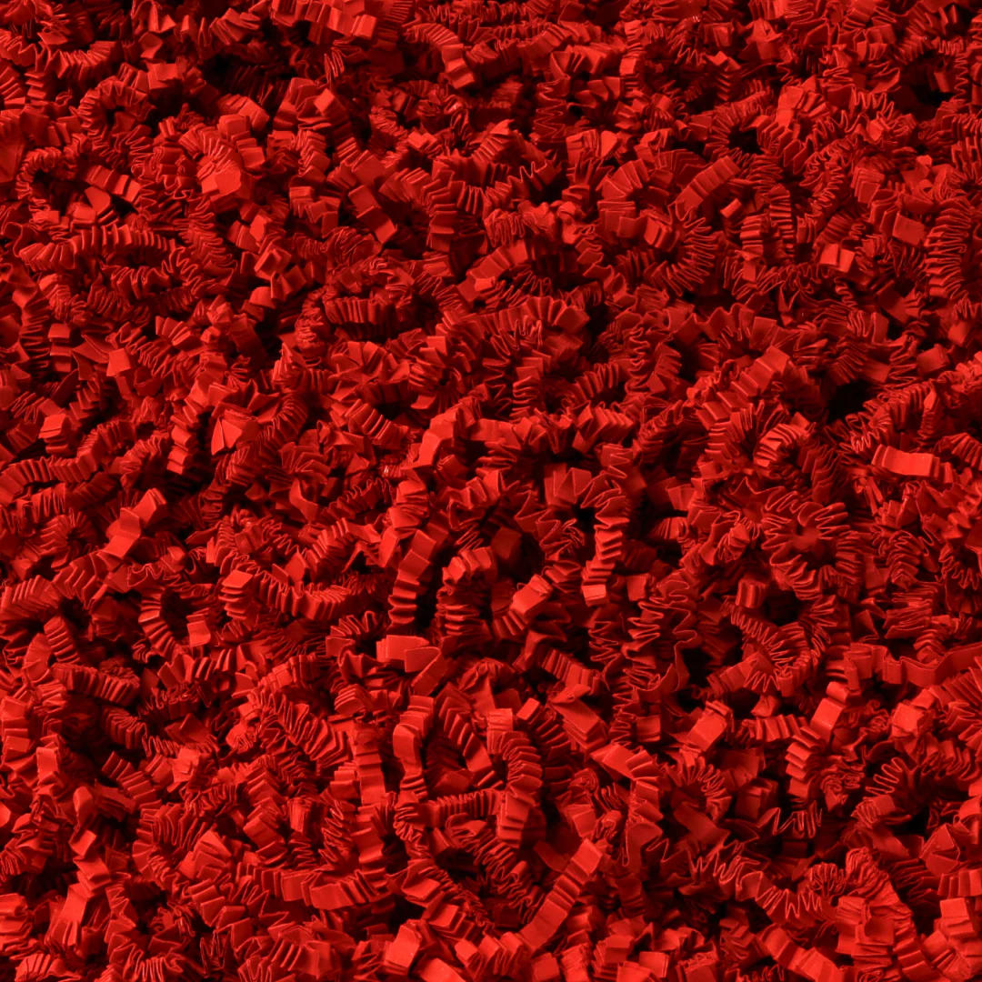 Velvet Dark Red Crinkle Paper | Premium Crinkle Cut Shredded Paper for Gifts
