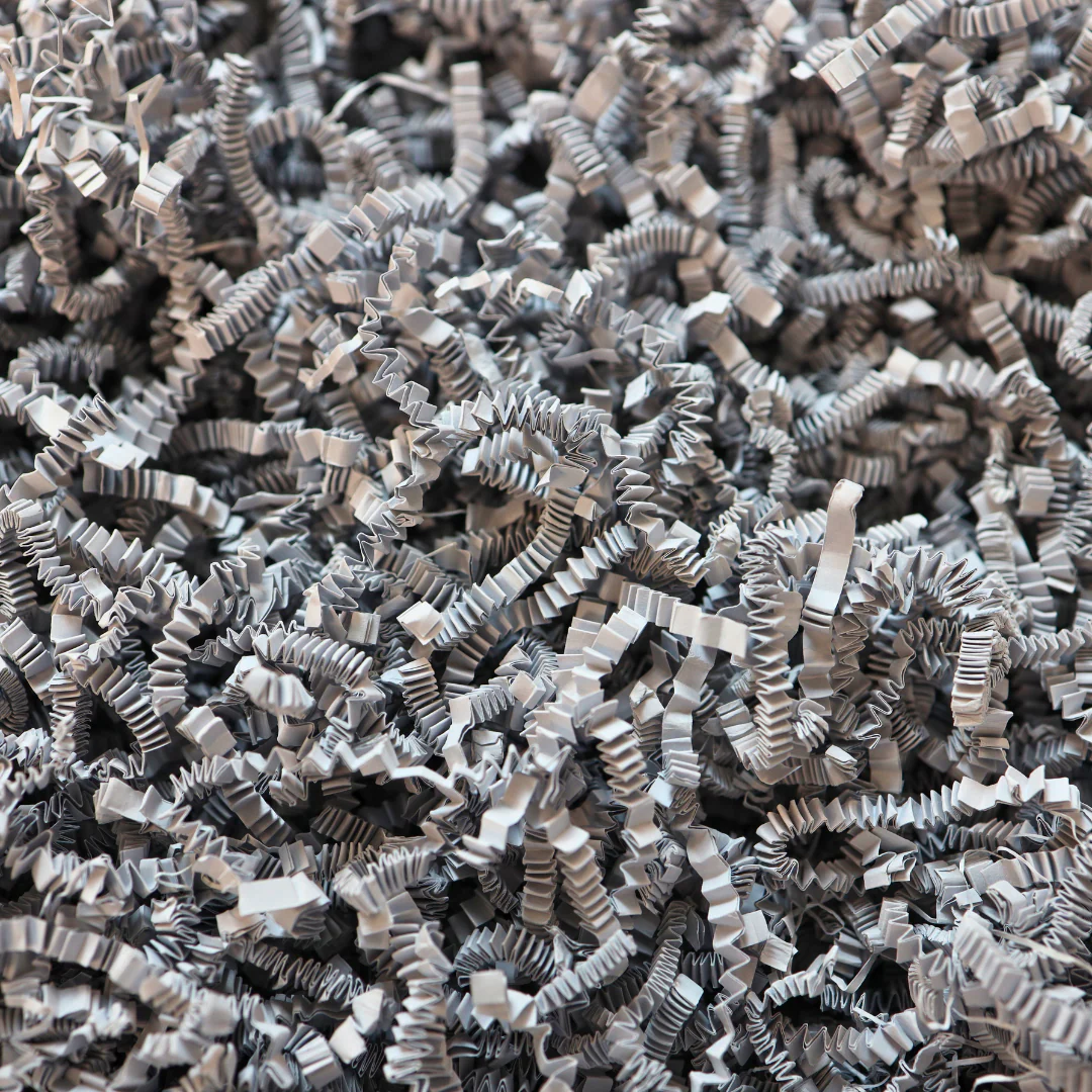 Grey Crinkle Paper | Premium Crinkle Cut Shredded Paper for Gifts & Packaging