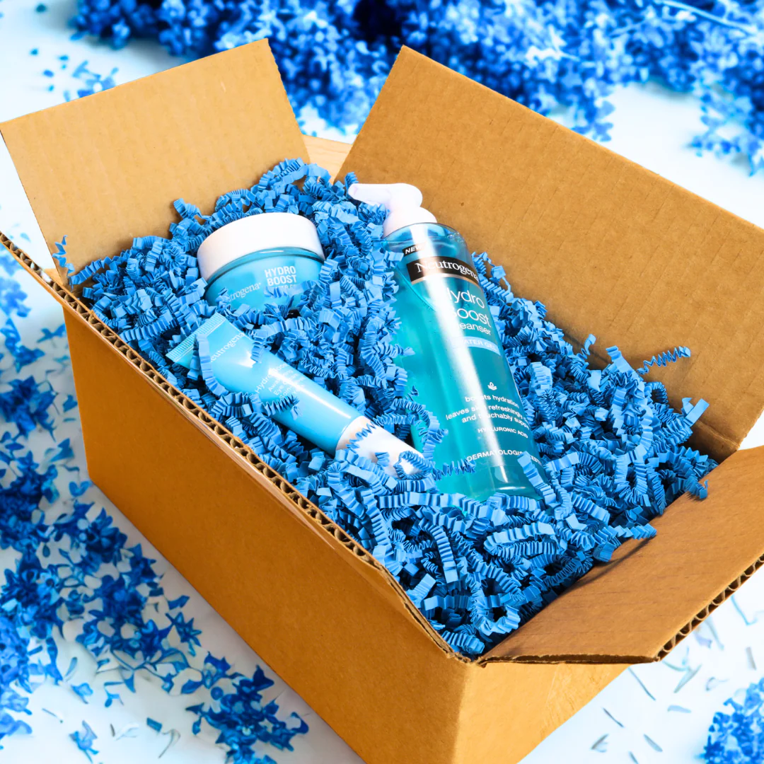 Blue Crinkle Paper Filler �C Premium Gift Basket Filler & Shredded Paper for Gifts | Made in USA