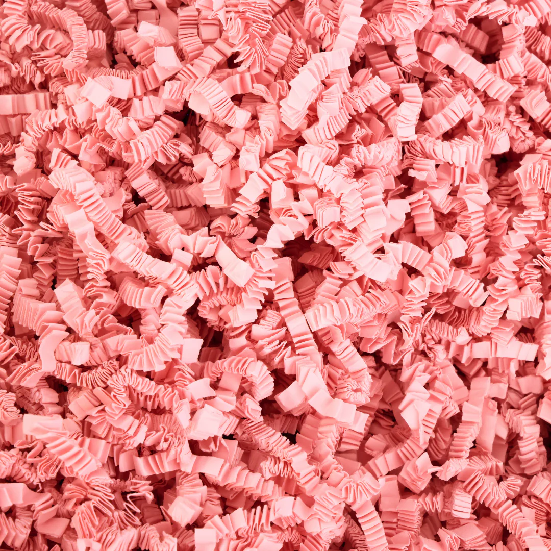 Light Pink Crinkle Paper �C Soft, Stylish Gift Basket Filler | USA Made Crinkle Paper