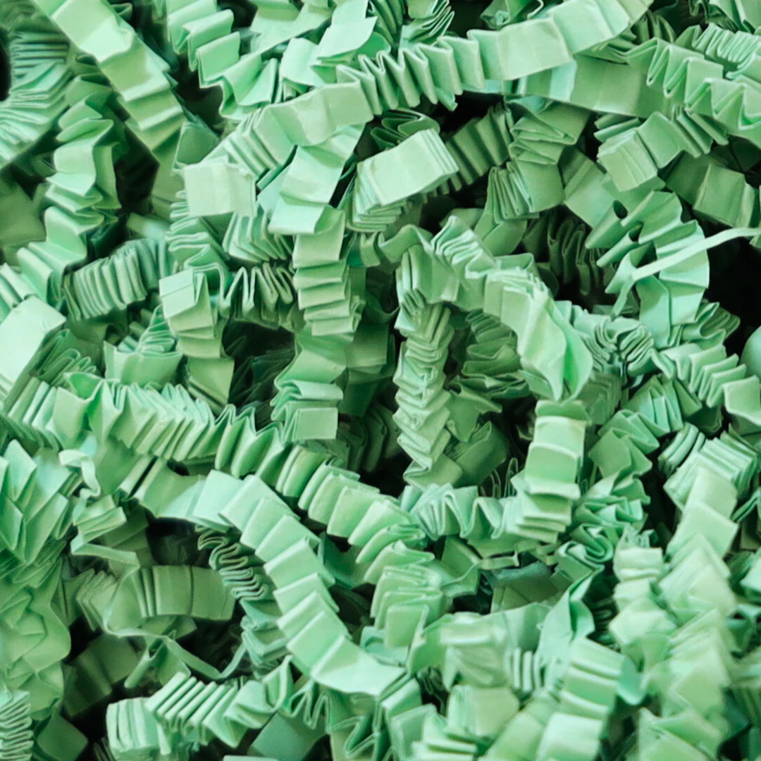 Mint Green Crinkle Paper �C Fresh & Elegant Crinkle Cut Paper Filler | Made in the USA