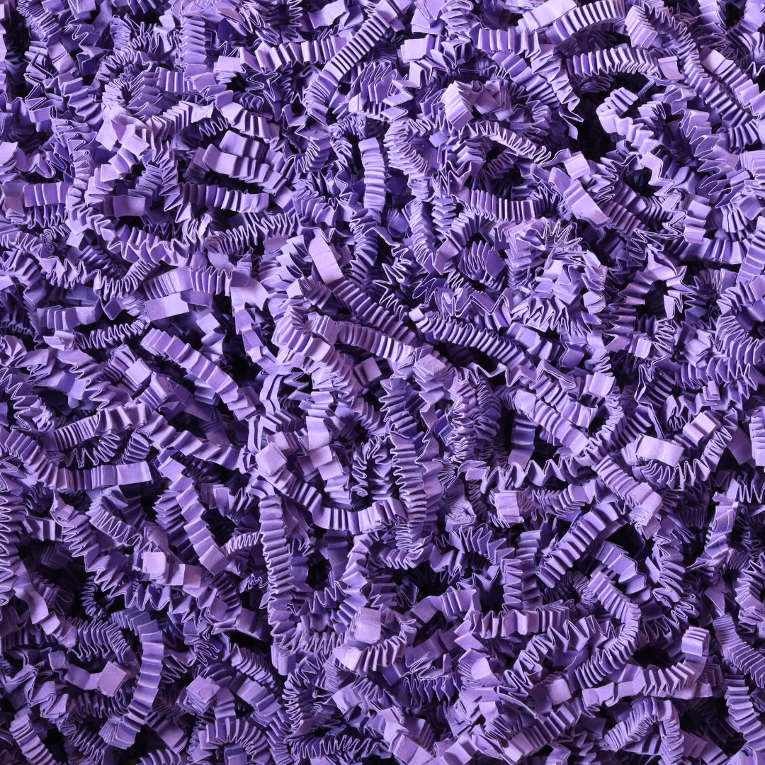 Purple Crinkle Paper | Premium Crinkle Cut Shredded Paper for Gifts & Packaging