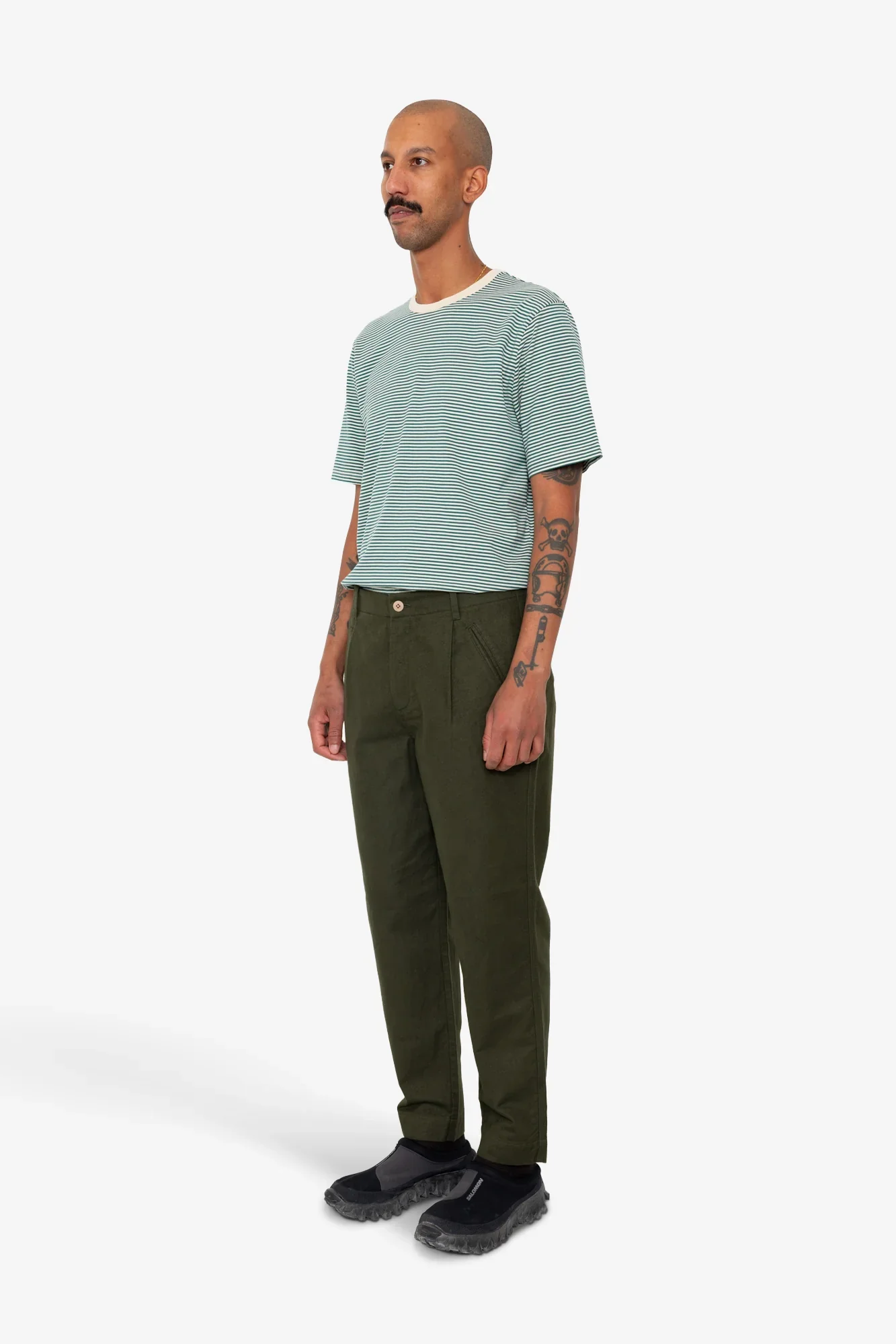 ASSEMBLY PANT - DARK OLIVE MOLESKIN