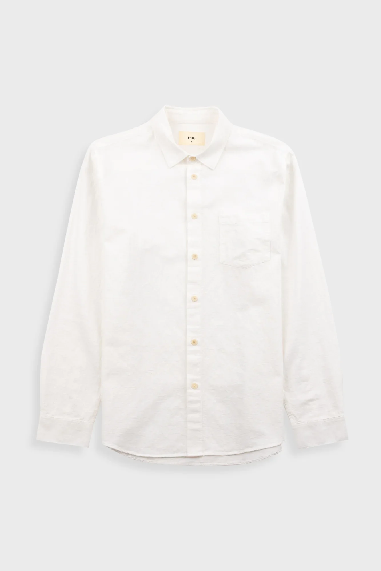 RELAXED FIT SHIRT - ECRU SEERSUCKER