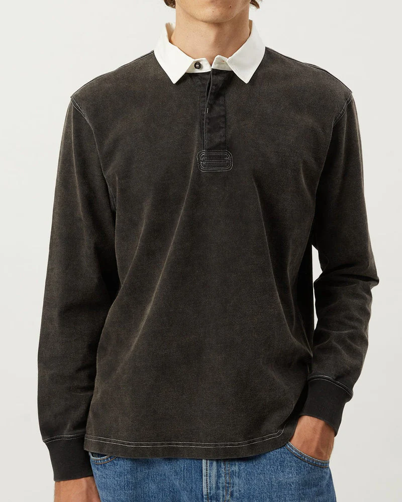 RUGBY LONG SLEEVE - BLACK