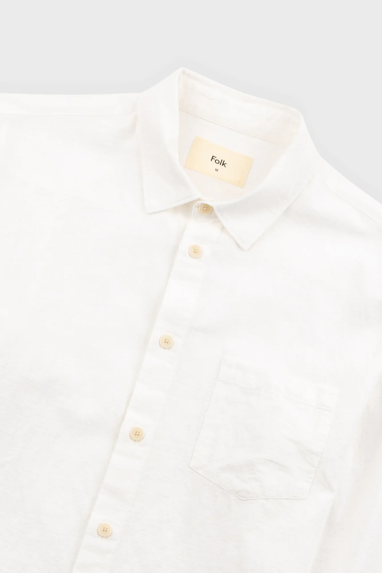 RELAXED FIT SHIRT - ECRU SEERSUCKER