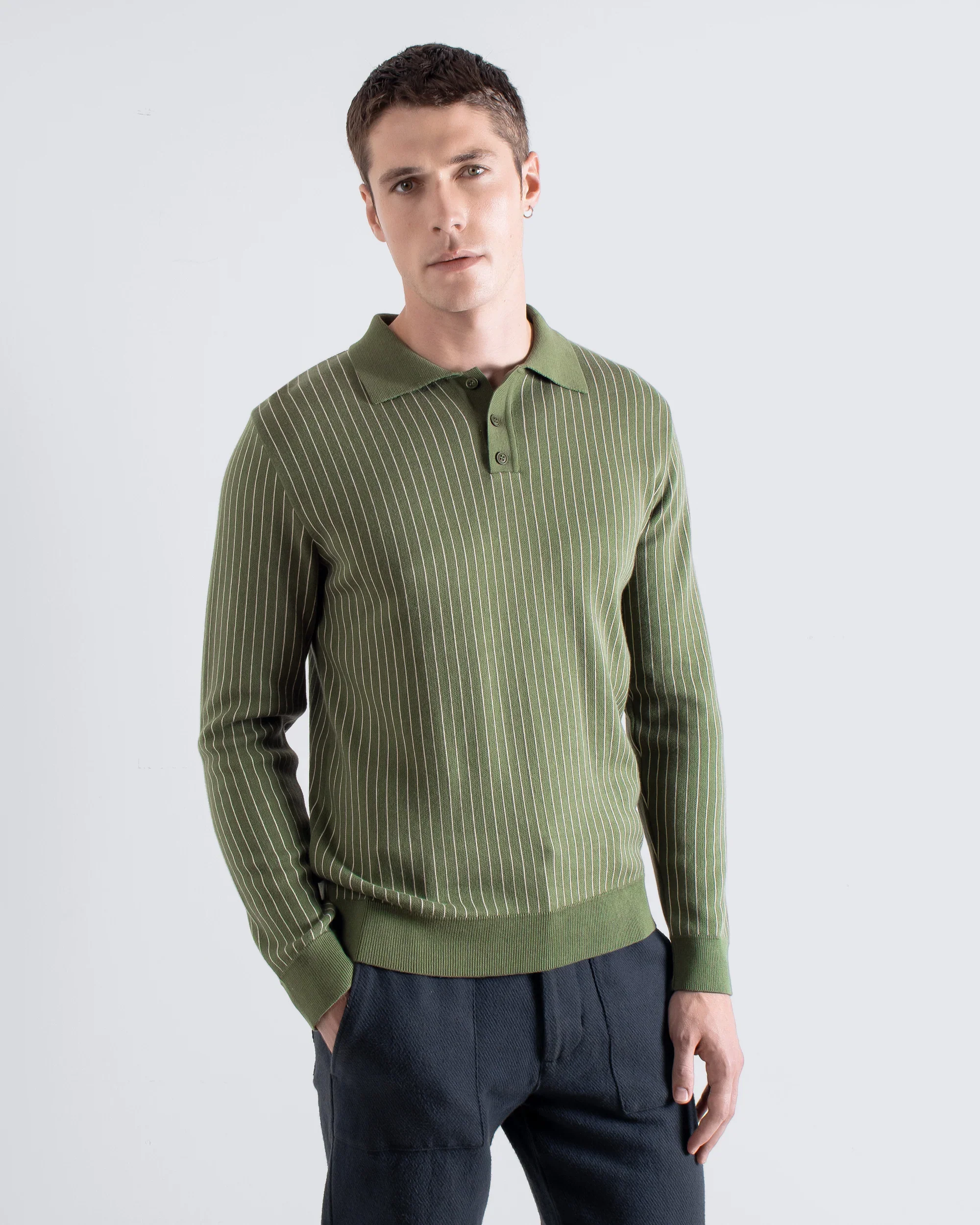 BENNY KNIT POLO - GREEN