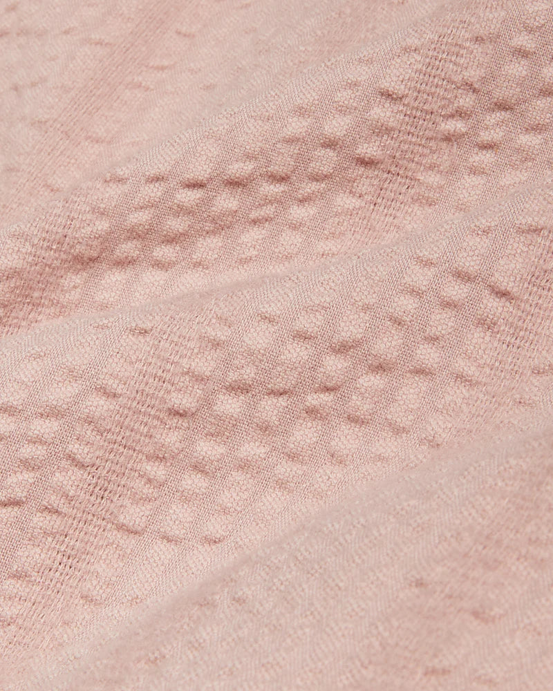 STRIPED SEERSUCKER SHIRT - PINK