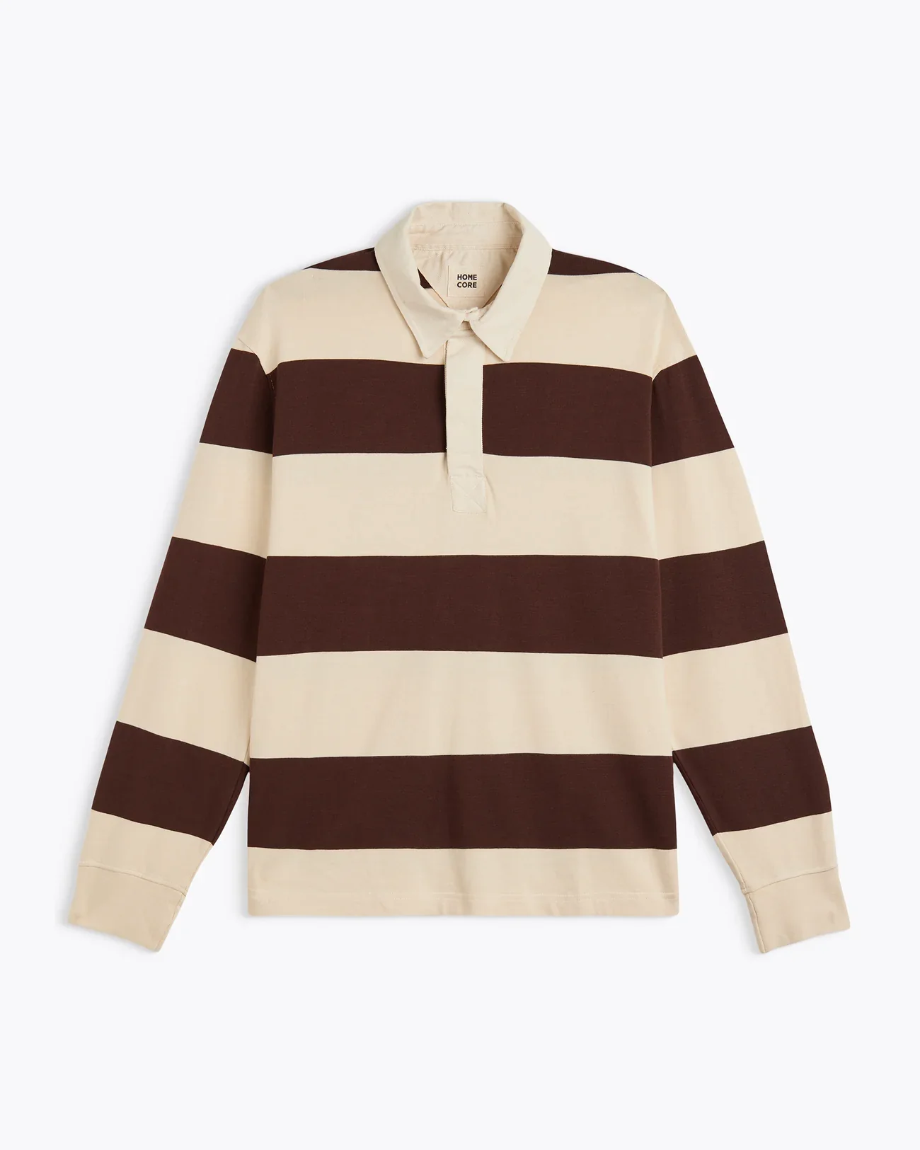 JONAH RUGBY SHIRT - BROWN STRIPES