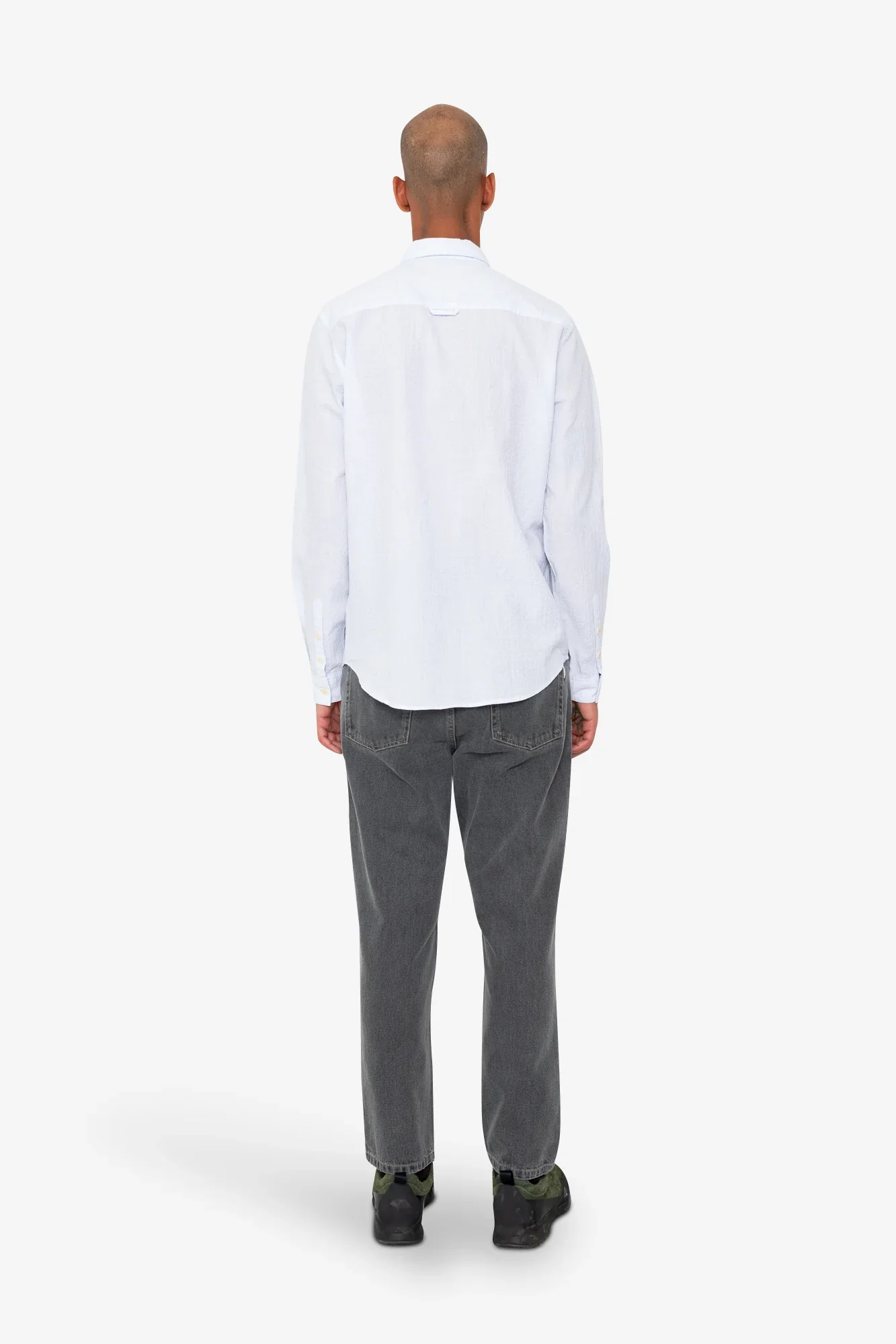 RELAXED FIT SHIRT - BLUE MICROSTRIPE