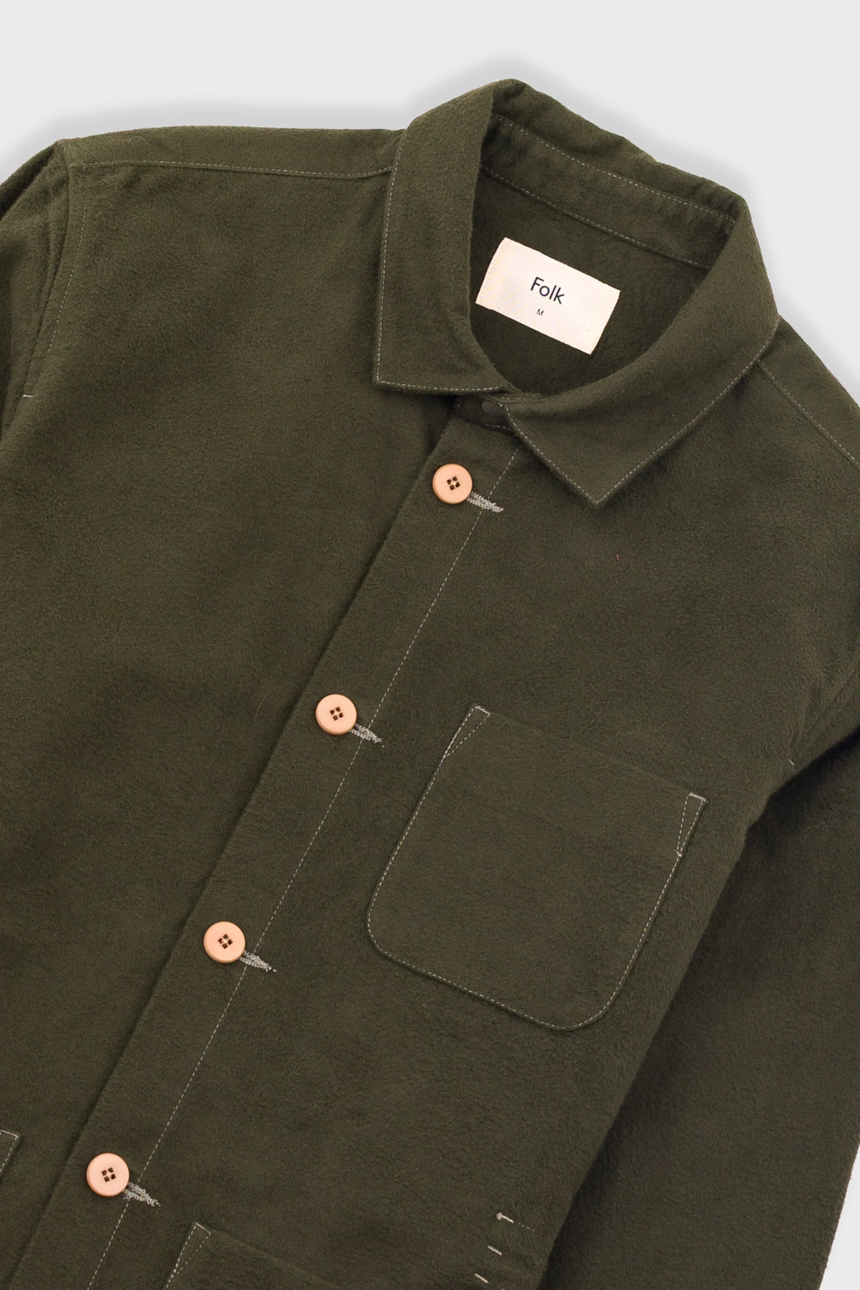 ASSEMBLY JACKET - DARK OLIVE MOLESKINE