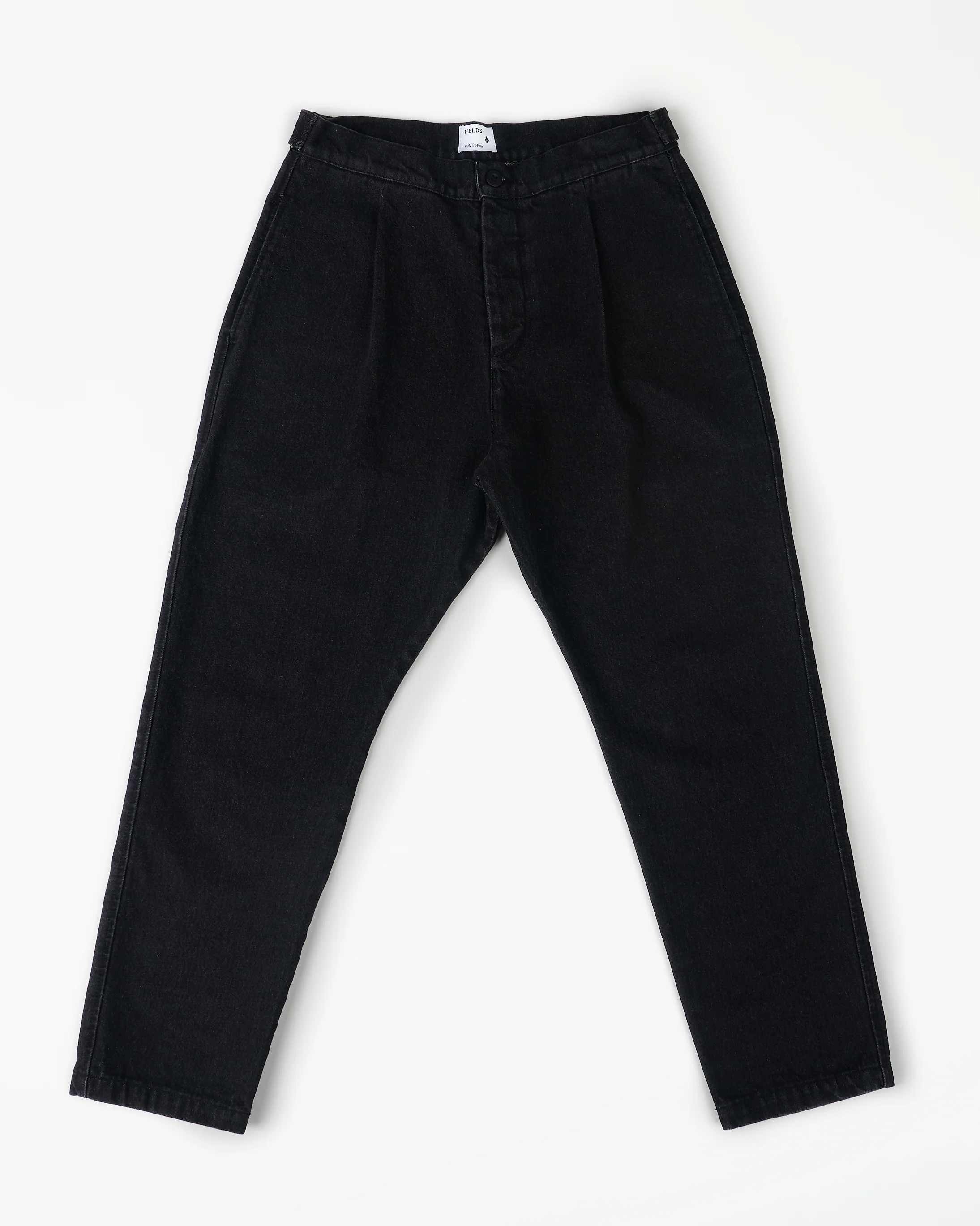 COTTON WEEKEND TROUSER - RINSED BLACK